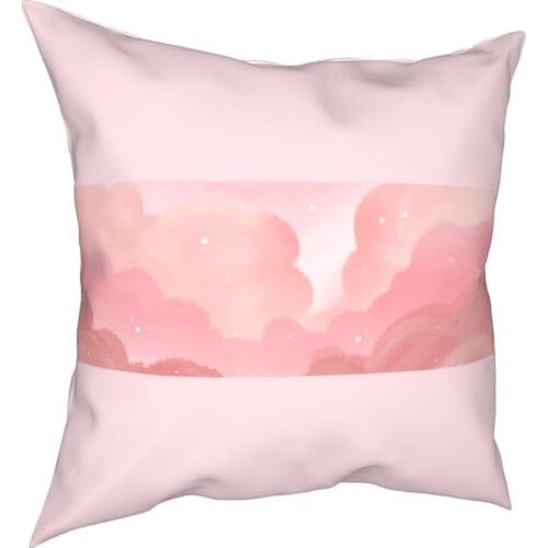 Pfirsich Rosa Himmel Platz Kissenbezüge Sofa Kawaii Nette Wolken Kissen Fall Kühle Home Dekoration Kissenbezug 45*45