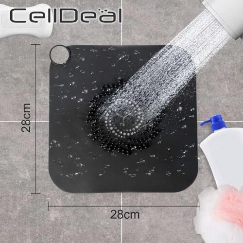 Home Bathroom Large Silicone To Prevent Blocking Floor Drain Mesh Leakage Multi Mesh Design Easy To Filter Hair Stopper 3 Colors