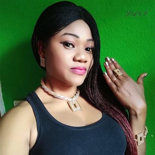 Fani Dubai gold-colorful Luxury Jewelry Sets Brand italian women jewelry set Fashion statement Bridal jewelry set Wholesale