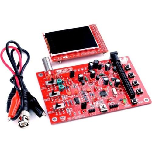 2.4" TFT Pocket-size Digital Oscilloscope Kit DIY Parts Handheld + Acrylic DIY Case Cover Shell for DSO138