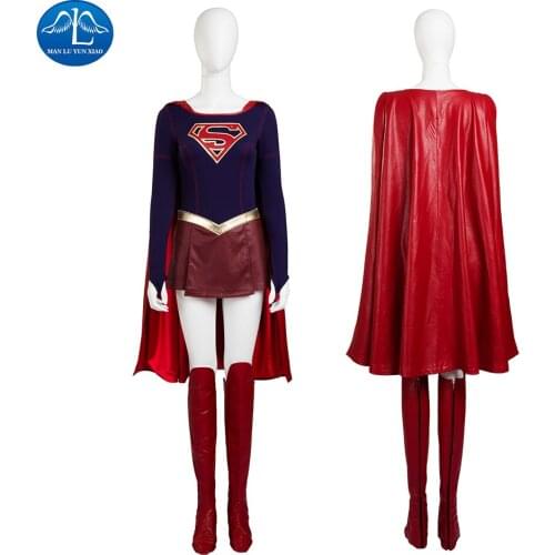 Supergirl costume Carnival cosplay party fancy costumes TV show Supergirl cosplay suit superhero costume jumpsuit custom made