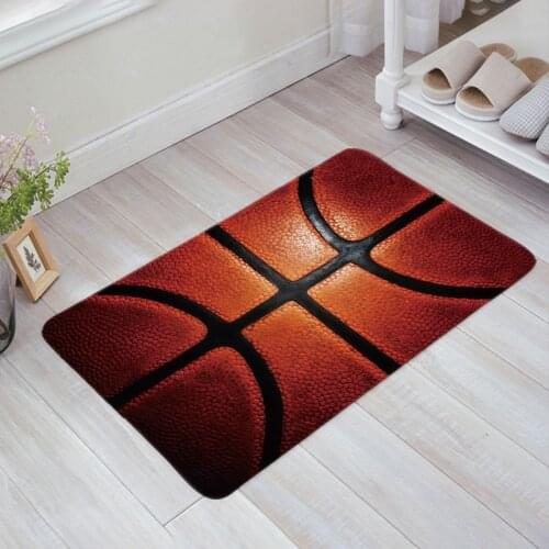 Basketball Close Up Doormat Welcome Home Rectangle Anti-slip Carpet Rug Bedroom Entrance Floor Mats