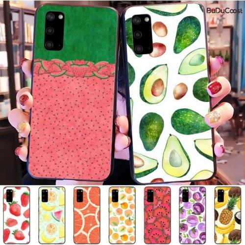 Cartoon fruit Bling Cute Phone Case For Samsung Galaxy S9 S10 S10E S6 S7 S8 S9 S9Plus S5 S20