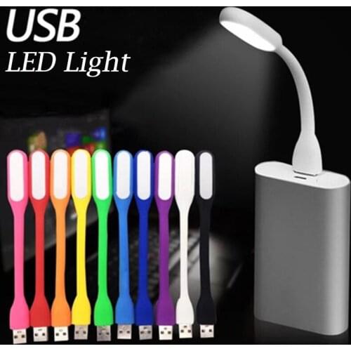 Mini LED USB Light Book Lamp Flexible LED Night Light Lamp Protable Reading Light for Power Bank Notebook Laptop Tablet PC T1