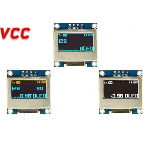 0.96 inch 4P White/Blue/Yellow Blue OLED Module with Shielding Case SSD1306 Drive IC 128*64 IIC Interface 3V-5V