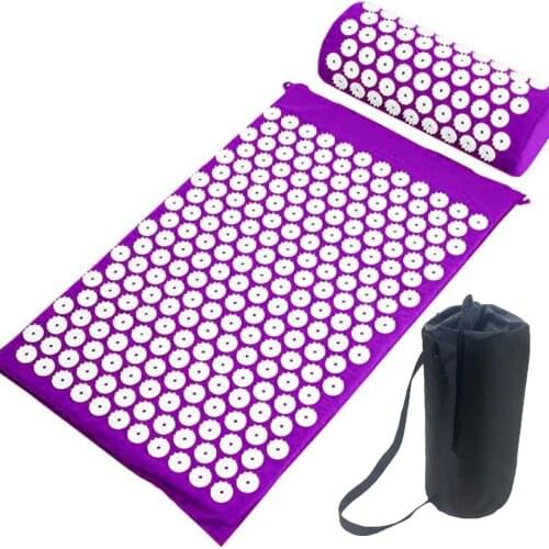 Fitness Pilates Exercise Yoga Pillow Yoga Mat Gift Bag Applicator Non-Slip Shiatsu Massage Mat Body Pain Nail