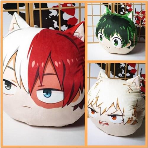 My Hero Academia pillow toy Anime boku no hero academia Izuku Bakugou Todoroki figure stuffed doll warm hands cosplay 46cm