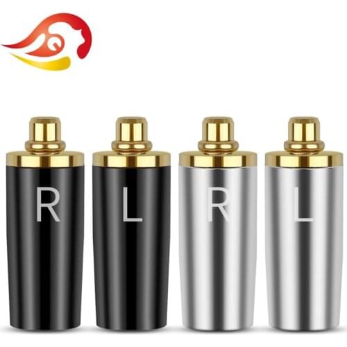 QYFANG Gold Plated Copper Plug Earphone Pin Audio Jack DIY Metal MMCX Adapter Wire Connector For UE900 SE535 SE215 W10 Headphone