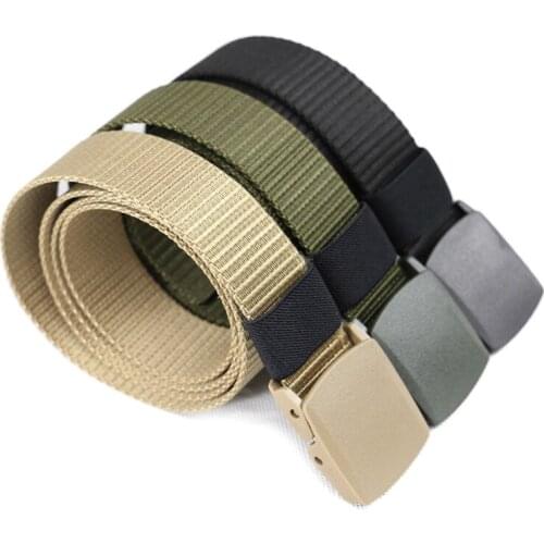 Hot Outdoor Camouflage Nylon Tactical Belt Outdoor Sports Canvas Belt Waist Support Fitness Belt Waist Trainer for Men Women