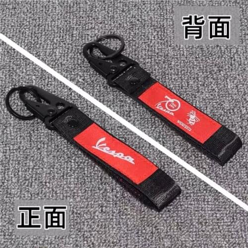 For Vespa Piaggio 3VTE Fly 125 200 250 300 GTV LXV150 GTV250 GTS Universal Motorcycle embroidery key chain key Ring