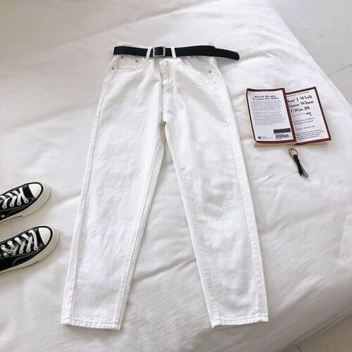 Plus Size Denim Pants Boyfriend Jeans for Women Washed 5 Colors Mom Jeans Woman High Waist 2021 Fashion Casual Harem Pants