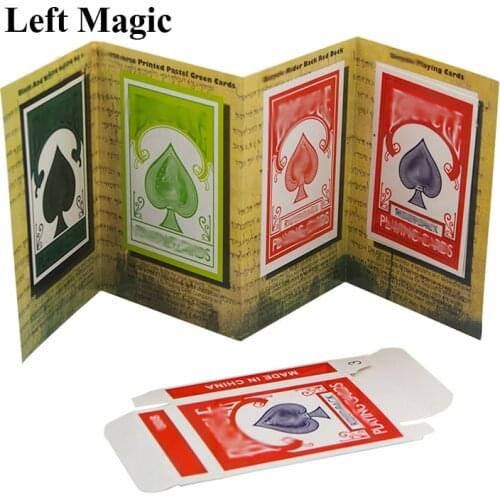 1set 3D Advertising Magic Tricks Card Deck Appearing Magia Magician Close Up Gimmick Props Mentalism Comedy Classic Toy