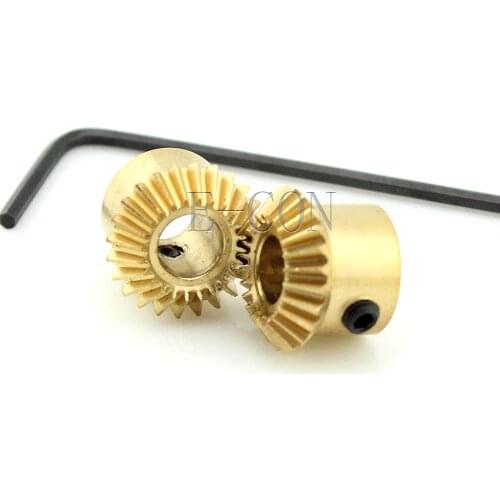 1pcs 0.5M 24T Metal Umbrella Tooth Bevel Gear Helical Motor Gear 24 Tooth 4mm/5mm Bore 3mm Width
