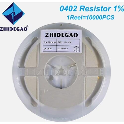 10000pcs 0402 1% SMD 1/16W 0 ~ 10M Ohm Chip Resistor 0 10R 100R 220R 330R 470R 1K 2.2K 10K 47K 100K 0 10 100 330 470 Ohm