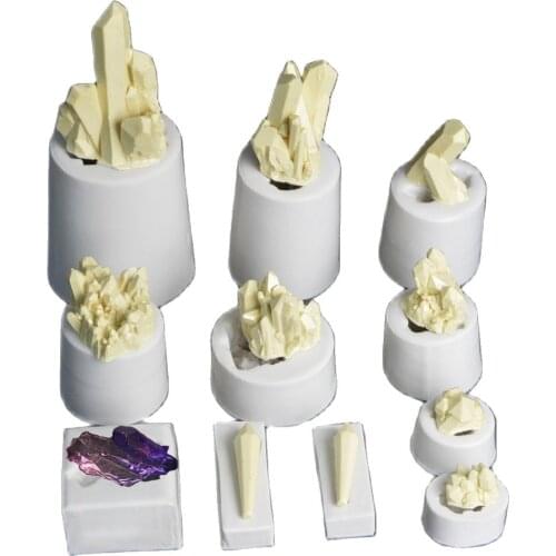 11 Styles New Ornate Crystal Pillar Diamond Iceberg Silicone Mold Chocolate Fudge Cake Ice Snow Style Cake Decoration Mold K276