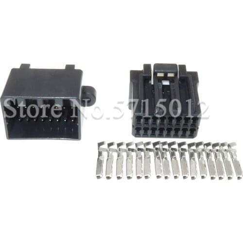 16 Hole 175966-2 Female Male Automotive Electric PCB Socket Automotive Wiring Harness Connector For Honda