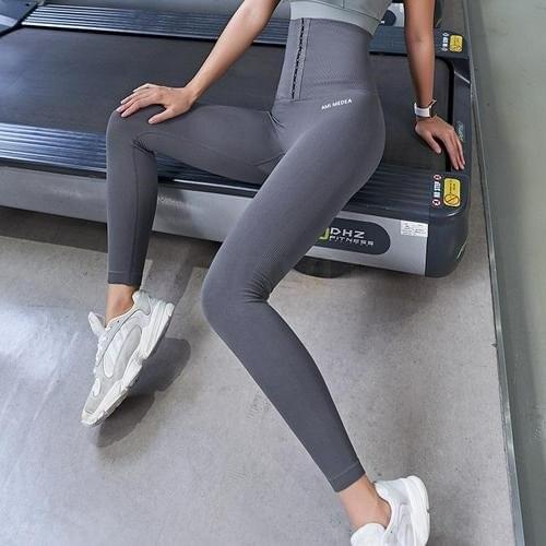 3-breasted Abdomen Pants Trousers For Girls Buttocks Waist Slimming Fitness Pants Polyester High Waist Comfortable Sports Tights
