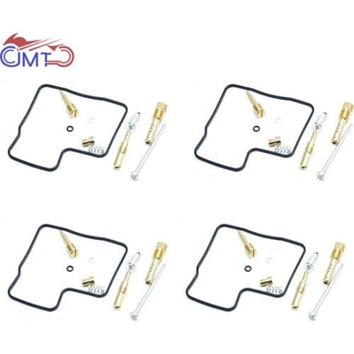 4x Carburetor Carb Repair Kit Jet Needle Float Valve Bowl Gasket O-ring Rebuild Set for Honda Steed 400 VLX400 VLX 400CC