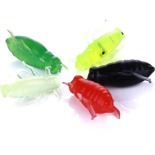 50PCS/Bag Soft Fishing Lure Hooks Smell Worms25mm Artificial Silica gel Bait Wobbler Pike Minnow Bait Fishing tackle Smell Lures
