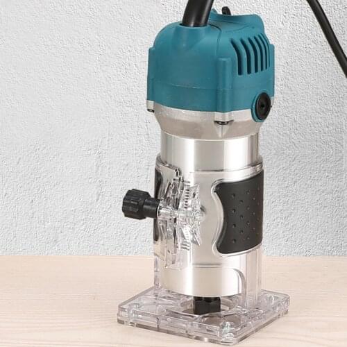 800W Electric Trimmer Wood Router Milling Slotting Trimming Carving Machine Kit Trimming Hand Carving Machine Wood Router Set