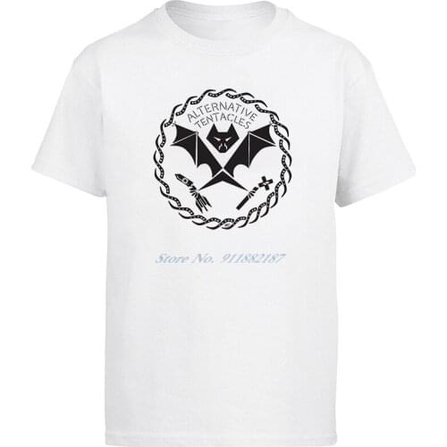 New mens Alternative Tentacles Printed Graphic T-Shirt Casual Short Sleeve Harajuku Tops Streetwear Oversized Men clothing