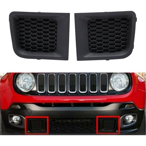 Set of 2 Durable Left Right Front Bumper Lower Grille Bezel Cover Spare Parts