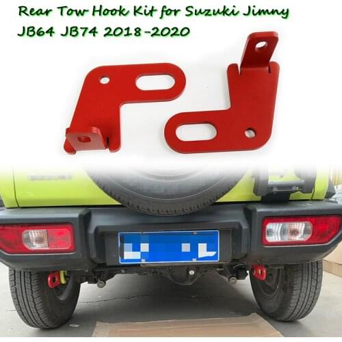 Rear Tow Hook Kit for Suzuki Jimny JB64 JB74 2018-2020 Rear Tow Supports for Both Left-hand Drive Car and Right-hand Drive Car