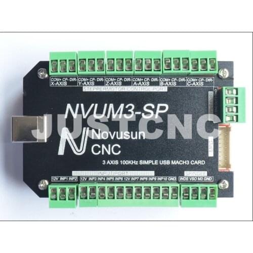 CNC Controller NVUM-SP USB MACH3 Interface Board Card 3 Axis 4 Axis 5 Axis 6 Axis 100KHz for Stepper Motor plc programmable logi