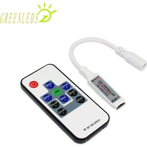 LED RF remote 10 keys RGB Color Mini Controller DC5-24V 6A JM-RFMINI-03 Controller with One Year Warranty