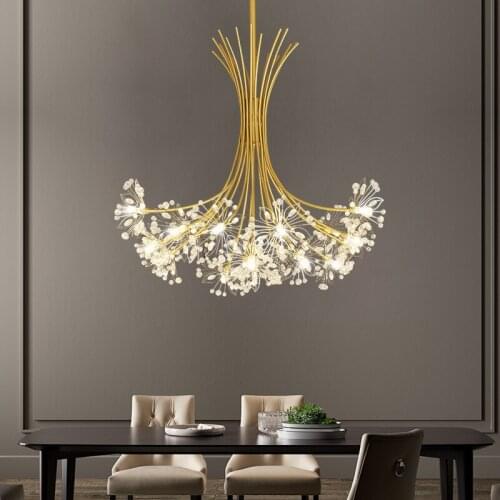 Nordic Postmodern Dandelion Restaurant Chandelier Personality Warm Bedroom Living Room Lamp