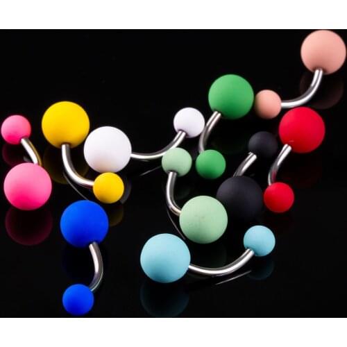 Fashion Stainless Steel Plastic Navel & Bell Button Rings Classic Round Body Jwelry Piercing for Women Fast Delivery