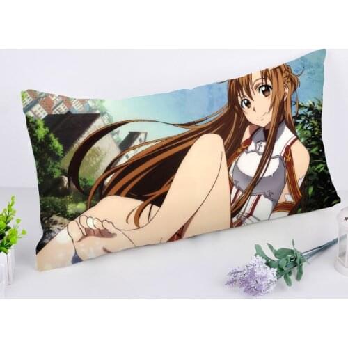 New Anime Rectangle Dakimakura RPC71 Pillow Cover Sword Art Online Asuna