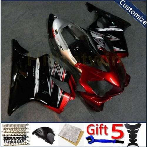 Motorcycle fairing For CBR600F4i 2004 2005 2006 2007 CBR600 F4i ABS plastic motor panels kit Injection mold black