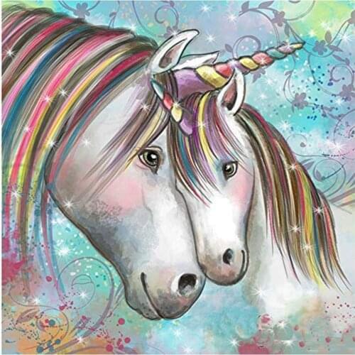 Animal Unicorn DIY Cross Stitch Embroidery 11CT Kits Craft Needlework Set Printed Canvas Cotton Thread Home Decoration Sale