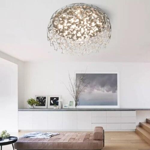 Simple and modern Nordic creative large living room lighting LED master bedroom warm romantic personality lighting ceiling lamp