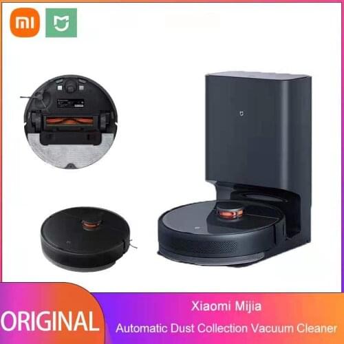 Xiaomi Mijia Auto Empty Dust Collection Robot Vacuum Cleaner Sweep Vacuum Mop 4 in 1 Hand Free for 45 Days Mihome App Control
