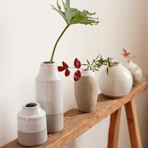 Nordic style Flower Vase Decoration Home Plastic Vase Imitation Ceramic Flower Pot Flower Basket Arrangement Nordic Decoration