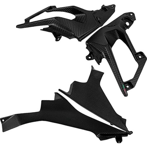 Carbon Fiber Side fairing Full set Seat Side Fairing Cowl Panel Cover 100% Twill For KAWASAKI NINJA EX400 400R Ninja400 2018