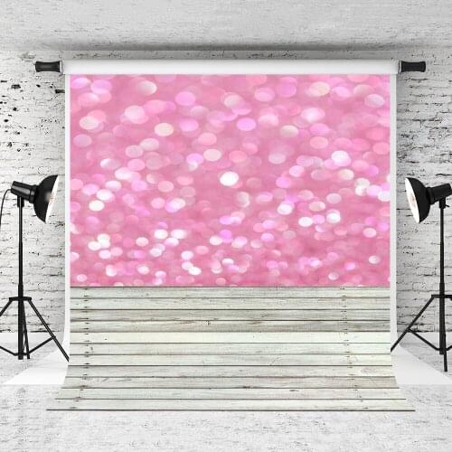 VinylBDS Photo Background Wedding Backdrop Pink Photography Backdrops Vintage Wood Floor Background for Photography Studio