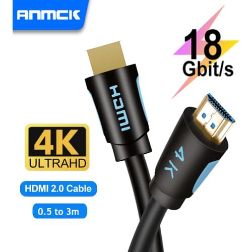 High Speed HDMI-compatible Cable 4K 60HZ HDMI Splitter Adapter Male to Male Video Cable For Computer HDTV Laptops Projector PS3