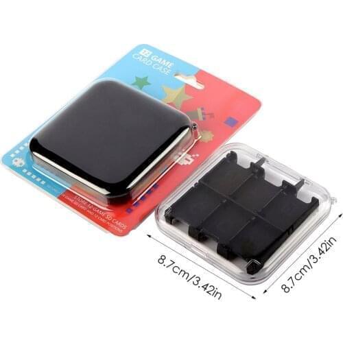 12-bit Game Card Box Large Capacity Sturdy Shell Cards Storage PC Game Card Case With A Lanyard Game Accessories