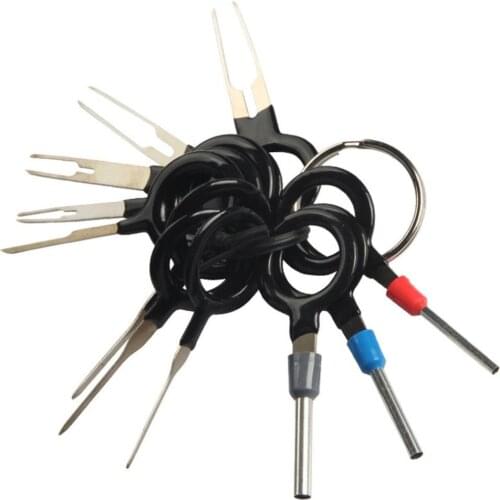 18/11pcs Car Plug Terminal Removal Tool Pin Needle Retractor Pick Electrical Wire Puller Hand Tools Kit