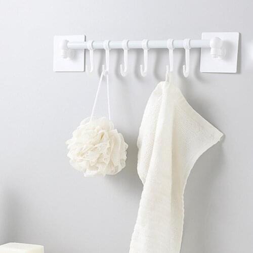 2Pcs Wall Hook Racks Simple Nice-looking Anti-rust Wall-Mounted Hanger Stainless Steel Kitchen Hooks Coat Hanger for Home