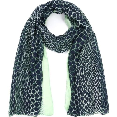 2020 New Snake Grain Print Gradient Scarf Shawls Long Soft Leopard Pattern Wrap Hijab Scarves 7 Color Free Shipping