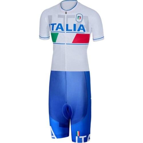 2021 ITALIA Skinsuit Cycling Clothing Bodysuit Ropa Ciclismo MTB Bike Clothing Men outdoor wear # SK201900021709