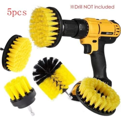 5pcs Power Scrubber Brush Set for Bathroom Drill Brushes Cordless Attachment Kit Power Electric Cleaning Brush Toilet Brush