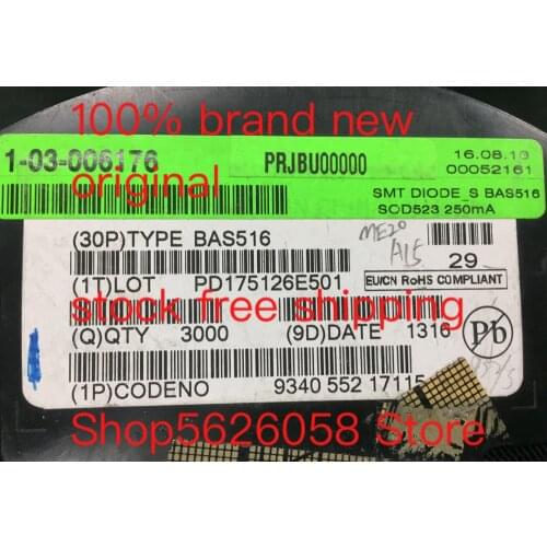BAS516 SOD323 100% new original freeshipping 30PCS-3000PCS/LOT STOCK