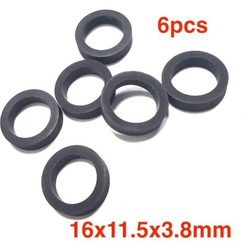 6pcs 16*11.5*3.8mm wheel shock absorber for belt pulley cassette deck audio recorder cassette pinch roller Stereo player