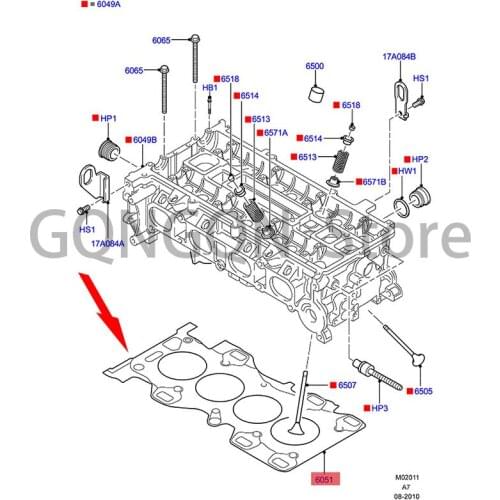 CAR Cylinder Bed Gasket For dMo nd eoF oc usE cos po rt Cylinder Gasket Valve Cover Gasket Cylinder Gasket Gasket