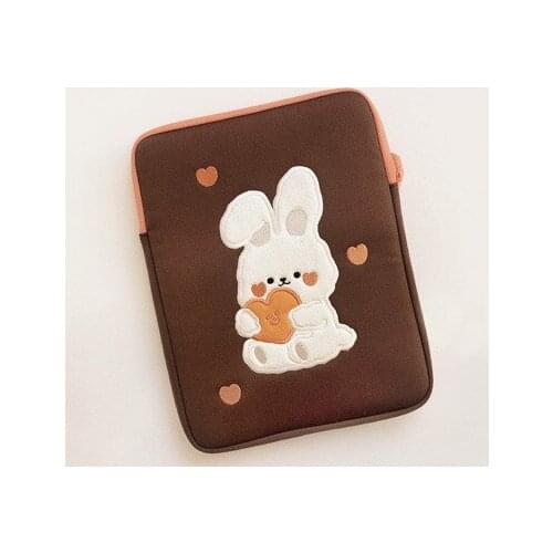 Tablet case Cute cartoon INS love bunny flat ipad liner bag 11/13 inch laptop protective sleeve storage bag